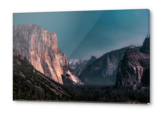 Mountains with blue sky at Yosemite national park California USA Acrylic prints by Timmy333