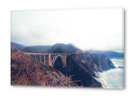 beautiful landscape at Bixby bridge, Big Sur, California, USA  Acrylic prints by Timmy333