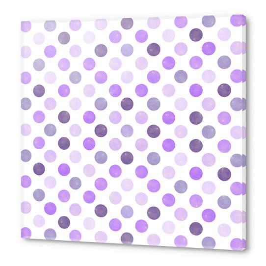 Watercolor Polka Dots  Acrylic prints by Amir Faysal