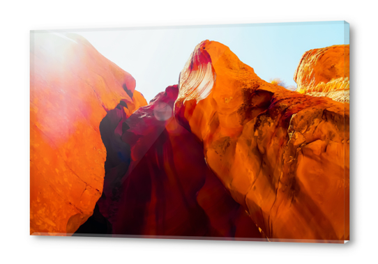 Desert Sandstone with summer light at Antelope Canyon, Arizona, USA Acrylic prints by Timmy333