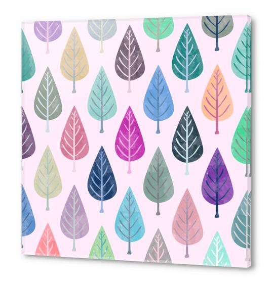 Watercolor Forest Pattern X 0.2 Acrylic prints by Amir Faysal