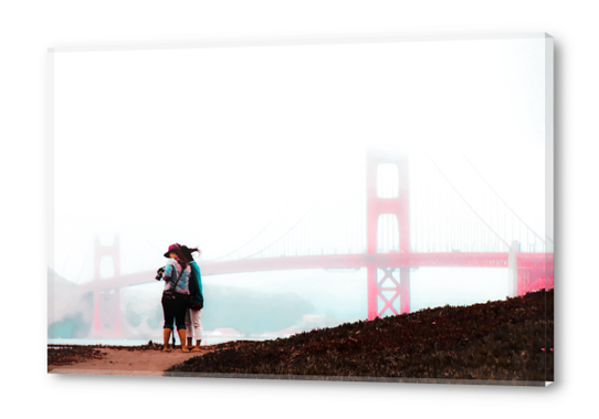 foggy day at Golden Gate Bridge, San Francisco, USA Acrylic prints by Timmy333