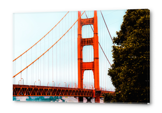 Closeup bridge at Golden Gate Bridge, San Francisco, USA Acrylic prints by Timmy333