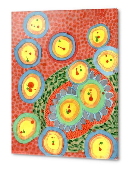 Splashes in Bubbles Acrylic prints by Heidi Capitaine