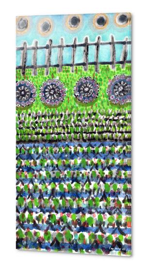 High Garden Pattern with Fence  Acrylic prints by Heidi Capitaine