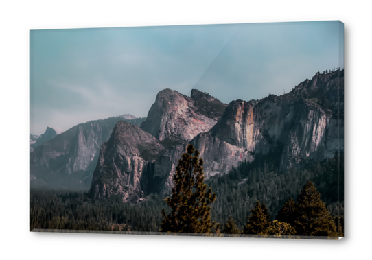 Mountains with blue sky at Yosemite national park California USA Acrylic prints by Timmy333