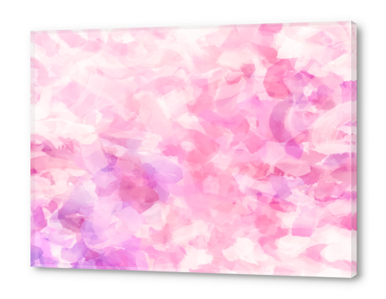 splash painting texture abstract background in pink Acrylic prints by Timmy333