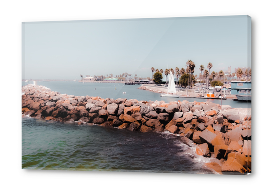 Summer beach with blue sky at Redondo beach California USA Acrylic prints by Timmy333