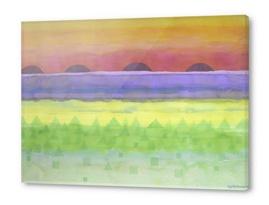 Four times Sunset Acrylic prints by Heidi Capitaine