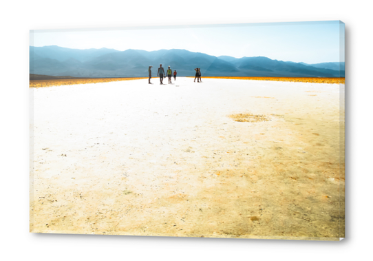 summer desert with mountains background at Death Valley national park, California, USA Acrylic prints by Timmy333