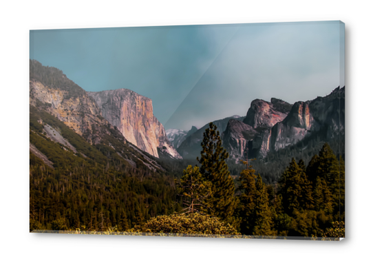 Mountains with blue sky at Yosemite national park California USA Acrylic prints by Timmy333