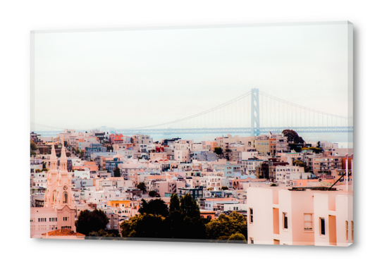 Buildings with bridge view at San Francisco California USA  Acrylic prints by Timmy333