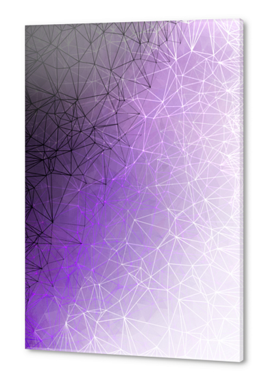 fractal graphic design geometric line pattern abstract background in purple Acrylic prints by Timmy333