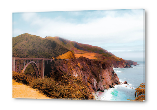 At Bixby Creek Bridge, Big Sur, Highway 1, California, USA with ocean view Acrylic prints by Timmy333