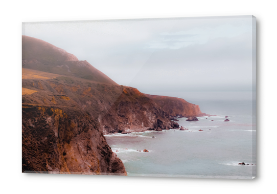 Mountain with ocean view at Bixby Creek Bridge, Big Sur, California, USA Acrylic prints by Timmy333