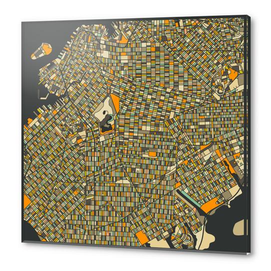 BROOKLYN MAP 2 Acrylic prints by Jazzberry Blue