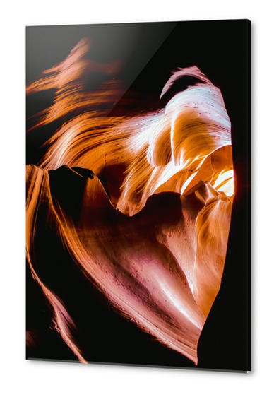 Heart shape sandstone abstract at Antelope Canyon, Arizona, USA Acrylic prints by Timmy333