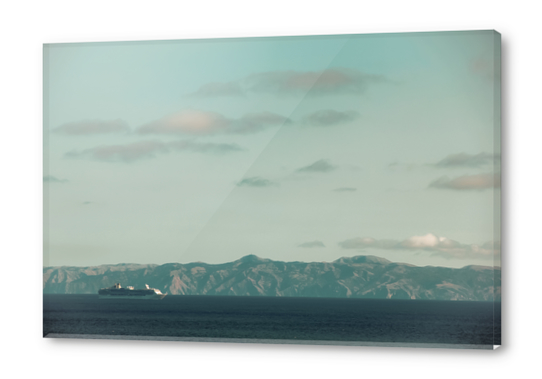 Ocean and mountains at Rancho Palos Verdes California USA Acrylic prints by Timmy333