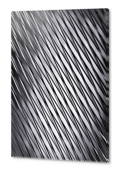 geometric line pattern abstract background in black and white Acrylic prints by Timmy333