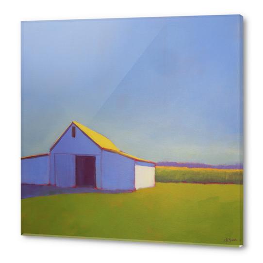 Corn Fields and Moody Blues 1 Acrylic prints by Carol C Young. The Creative Barn