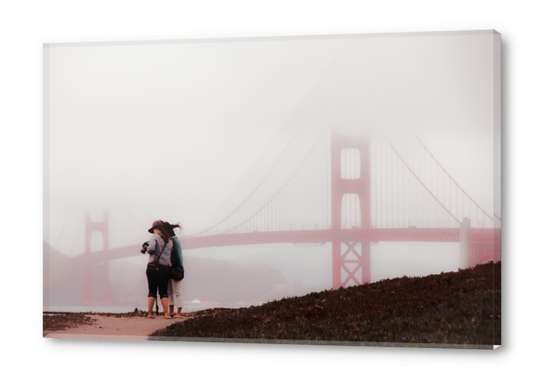 foggy day at Golden Gate bridge San Francisco USA Acrylic prints by Timmy333