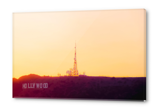 Summer sunset at Hollywood Sign Los Angeles California USA Acrylic prints by Timmy333