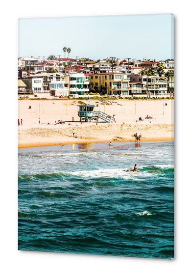Summer sandy beach at Manhattan beach California USA Acrylic prints by Timmy333