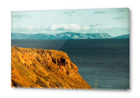 Ocean and mountains scenic at Rancho Palos Verdes California USA Acrylic prints by Timmy333