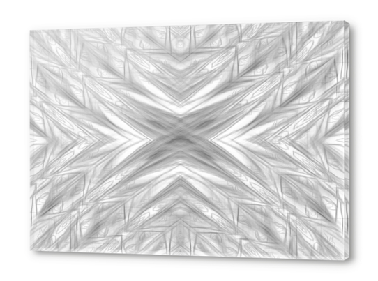 psychedelic drawing symmetry graffiti art abstract pattern in black and white Acrylic prints by Timmy333