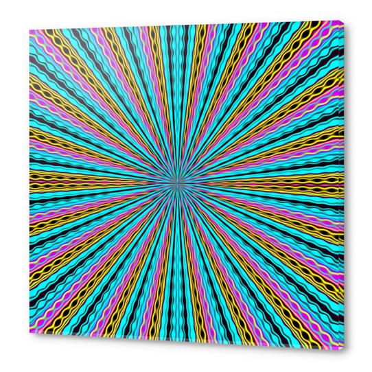 blue pink yellow and black abstract pattern background Acrylic prints by Timmy333