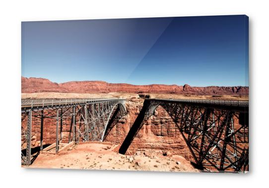 bridge in the desert with blue sky at Utah, USA Acrylic prints by Timmy333