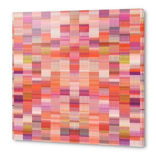 pink purple and green plaid pattern abstract background Acrylic prints by Timmy333