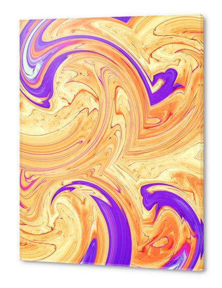 orange and purple spiral painting abstract background Acrylic prints by Timmy333