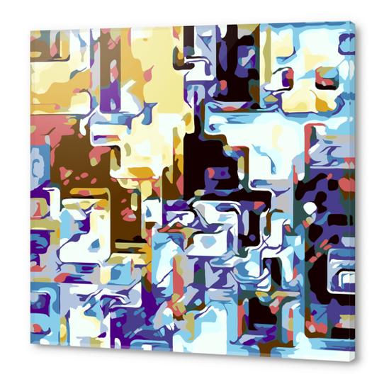 brown pink yellow blue and purple abstract background Acrylic prints by Timmy333