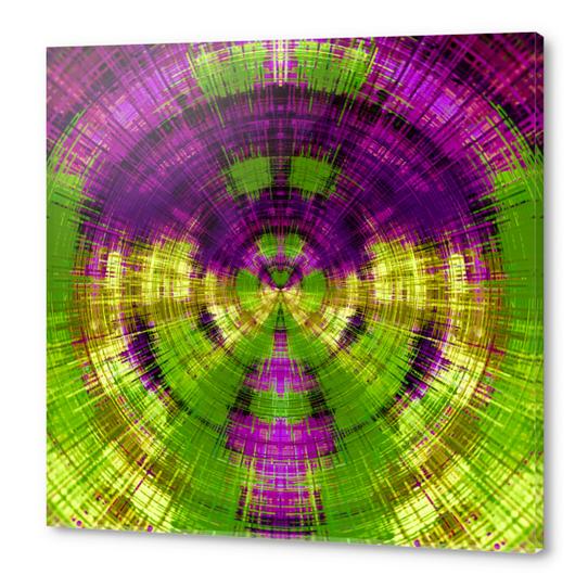 purple and green circle plaid pattern texture abstract background Acrylic prints by Timmy333