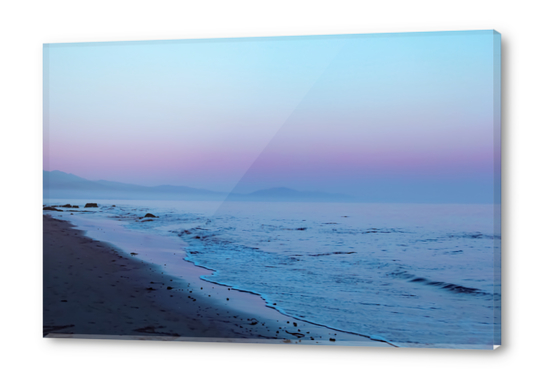 vintage sunset sky at the beach Acrylic prints by Timmy333