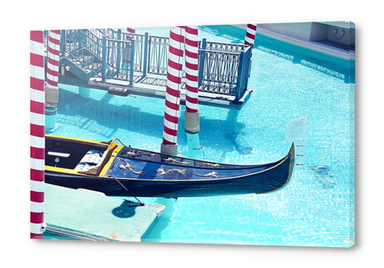 Classic Gondola boat and blue water Acrylic prints by Timmy333