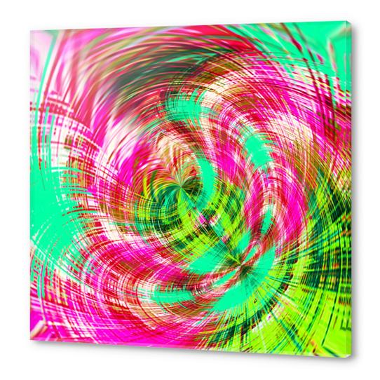 pink blue and green spiral pattern abstract background Acrylic prints by Timmy333