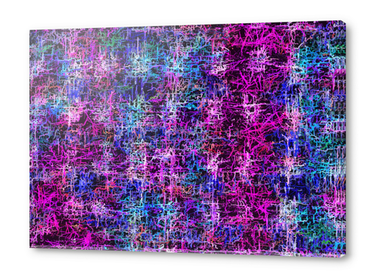 psychedelic abstract art pattern texture background in pink blue black Acrylic prints by Timmy333