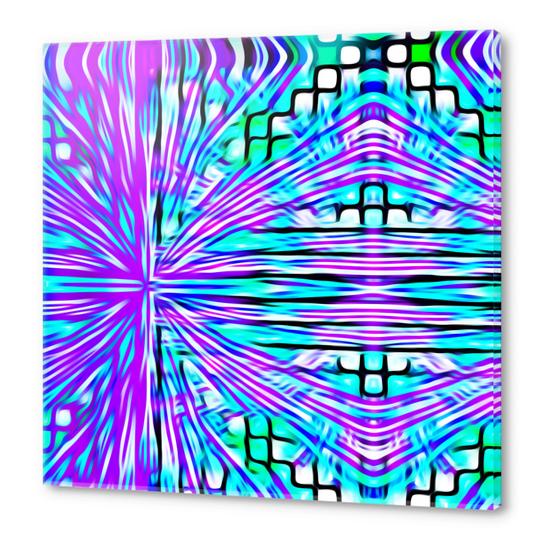 pink blue and green line pattern abstract background Acrylic prints by Timmy333