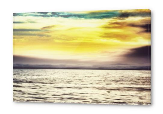 cloudy sunset sky with ocean view Acrylic prints by Timmy333