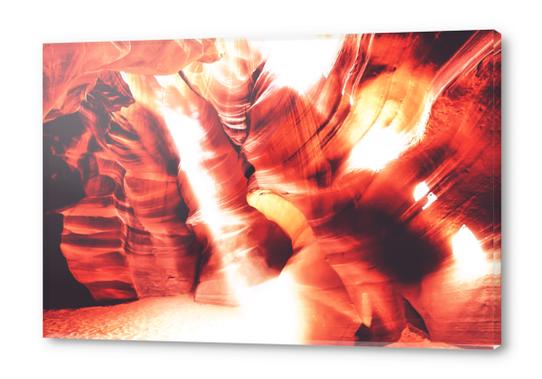 sunlight in the cave at Antelope Canyon,USA Acrylic prints by Timmy333