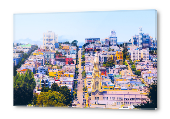 city view at San Francisco, USA,with blue sky Acrylic prints by Timmy333