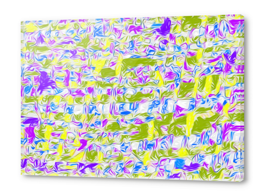 psychedelic painting texture abstract pattern background in purple blue yellow green Acrylic prints by Timmy333