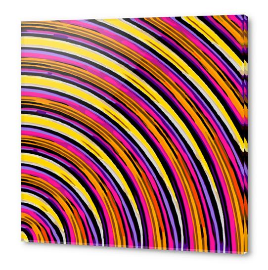 pink purple brown yellow orange circle line pattern  Acrylic prints by Timmy333