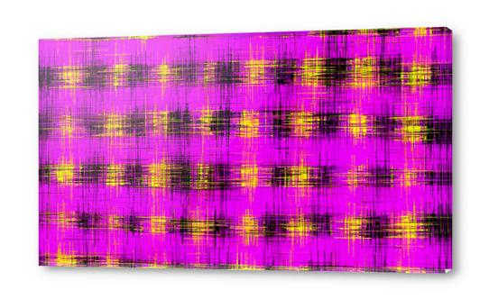 pink yellow and black painting texture abstract background Acrylic prints by Timmy333