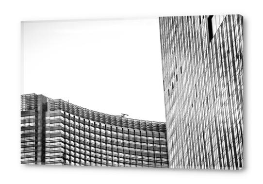 modern style buildings at Las Vegas, USA in black and white Acrylic prints by Timmy333