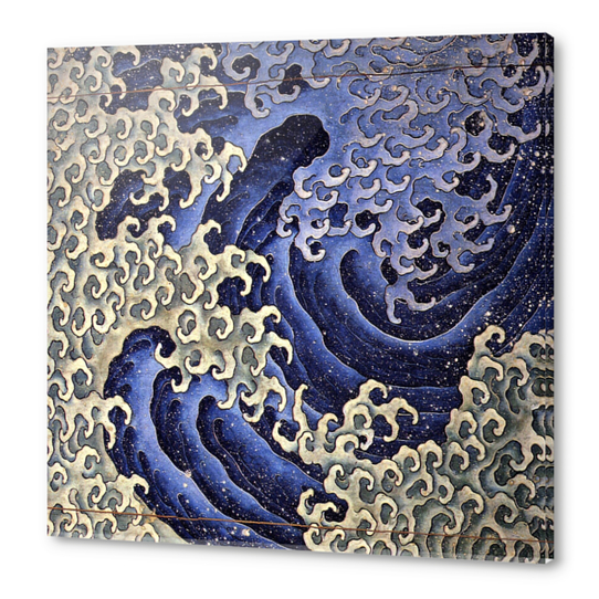 Masculine Wave Acrylic prints by Katsushika Hokusai