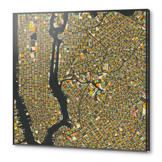 NEW YORK MAP 2 Acrylic prints by Jazzberry Blue