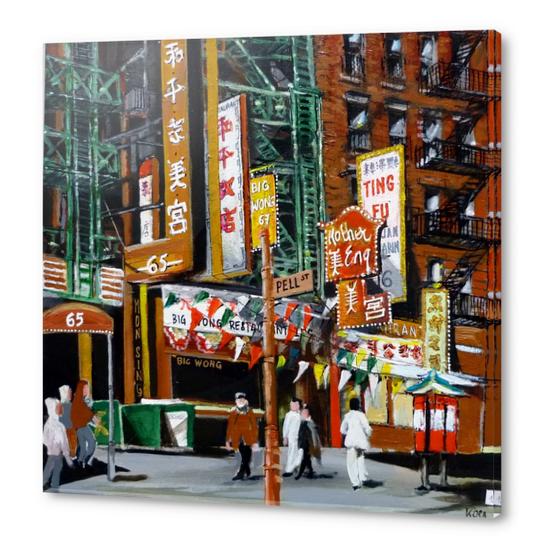 quartier chinois new york Acrylic prints by Koen De Weerdt